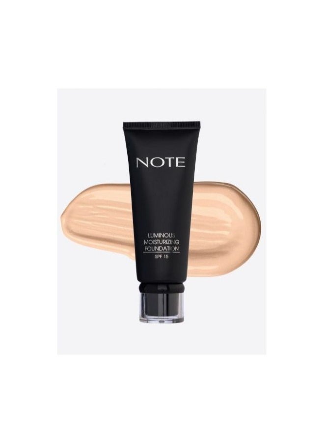 Note Note Luminous Moisturizing Foundation SPF 15 - 08 Sunny  - Image 1