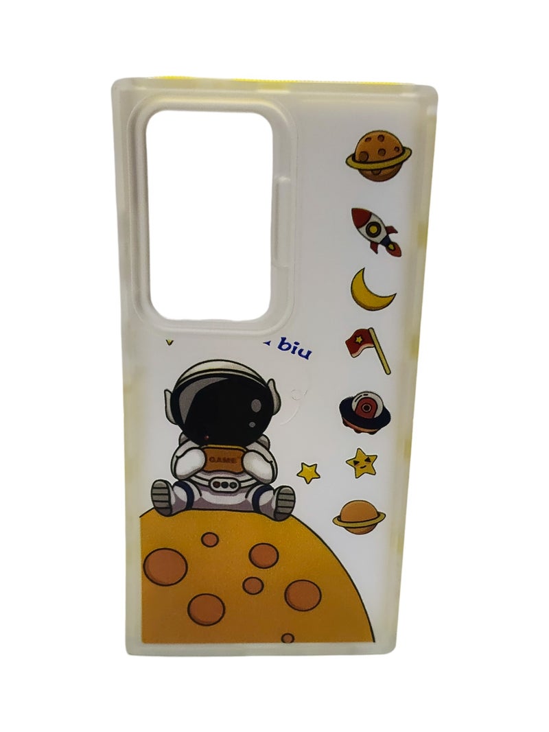 CFS Astronaut Design TPU Back Cover for Samsung Galaxy S24 Ultra - Multicolor - Image 1