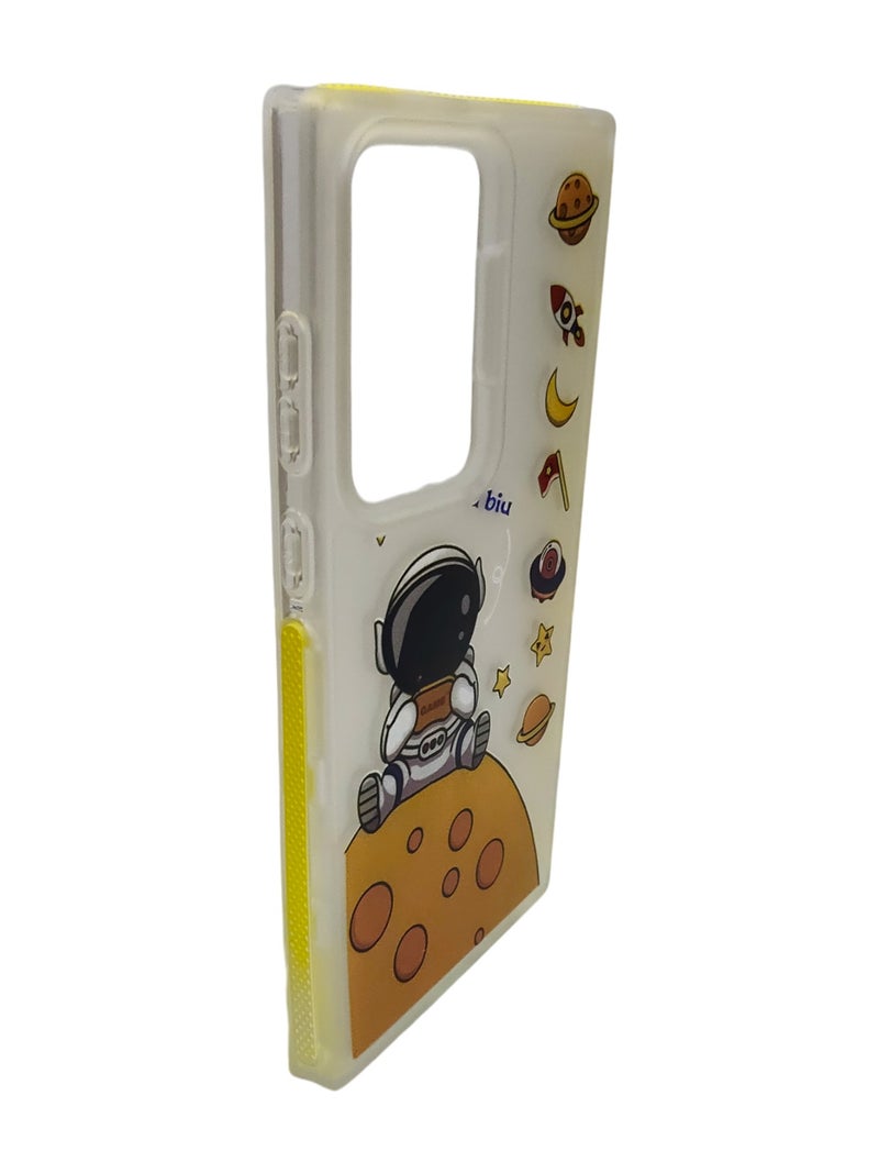 CFS Astronaut Design TPU Back Cover for Samsung Galaxy S24 Ultra - Multicolor - Image 2