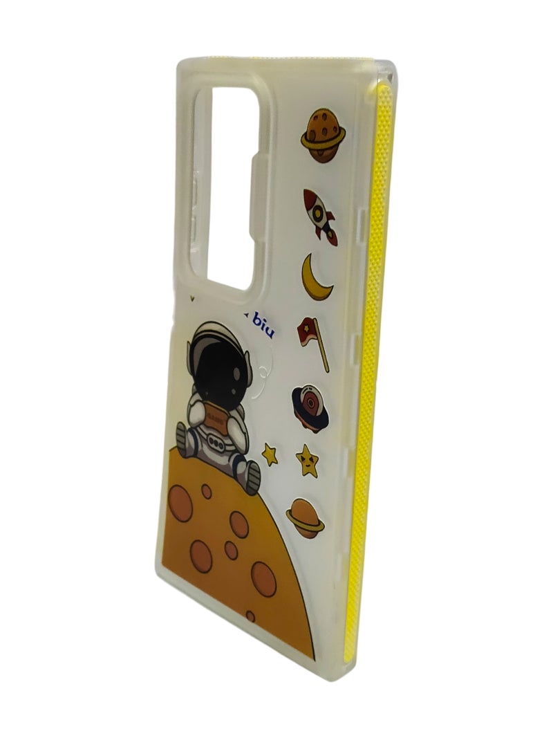 CFS Astronaut Design TPU Back Cover for Samsung Galaxy S24 Ultra - Multicolor - Image 3