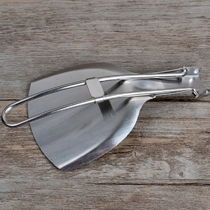 Stainless Steel Folding Spatula Portable Camping BBQ Tool for Outdoor Cooking Picnic Hiking - Image 4