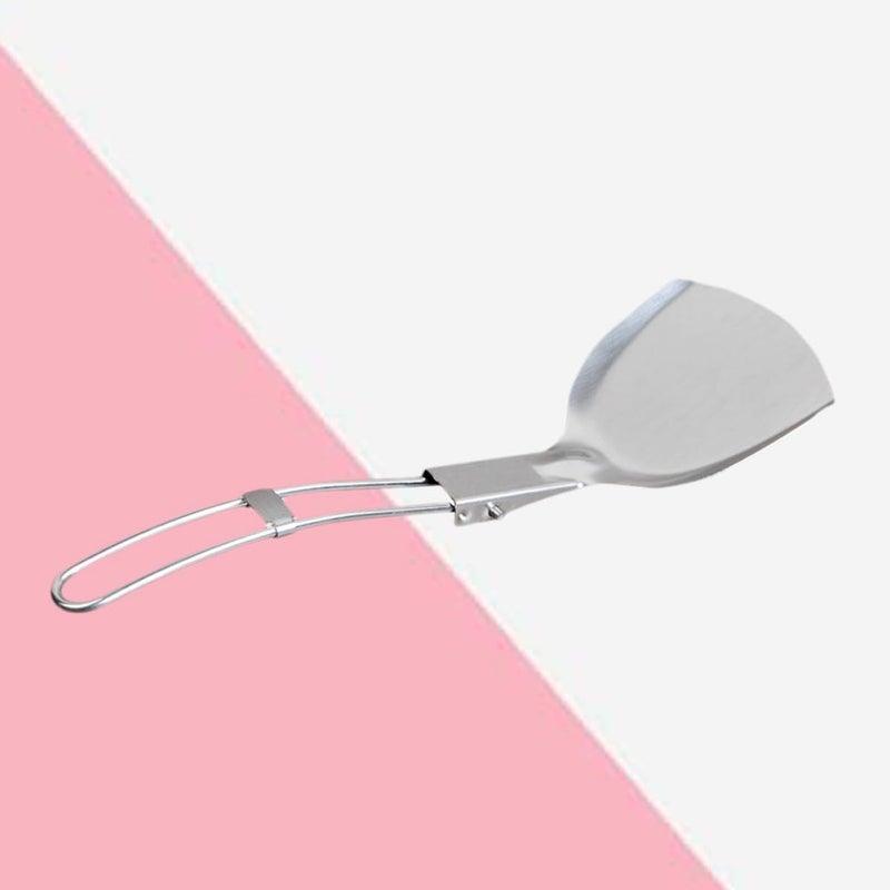 Stainless Steel Folding Spatula Portable Camping BBQ Tool for Outdoor Cooking Picnic Hiking - Image 5