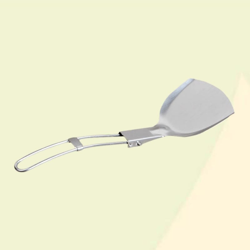 Stainless Steel Folding Spatula Portable Camping BBQ Tool for Outdoor Cooking Picnic Hiking - Image 3
