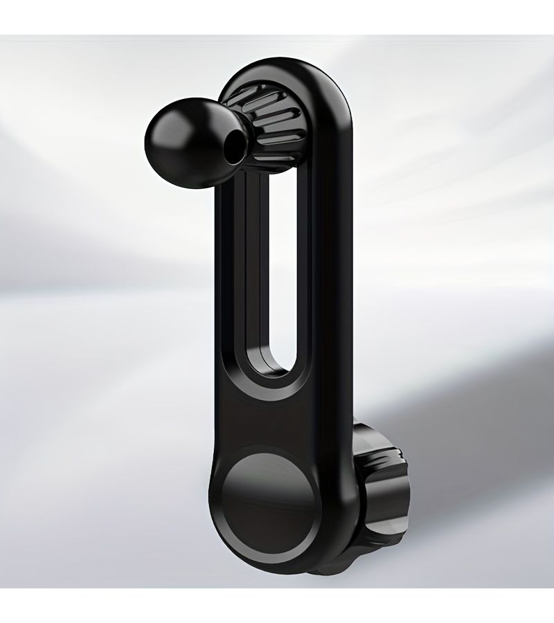 Black 2pcs Spherical Support Extension Arms Adjustable Length 360 Degree Rotation Car Phone Mount - Image 1