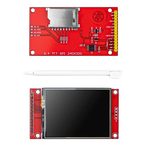 Hosyond 2.4 Inches TFT LCD Touch Screen Shield Display Module 320x240 SPI Serial ILI9341 with Touch Pen Compatible with Arduino R3/Mega2560 Development Board - Image 3