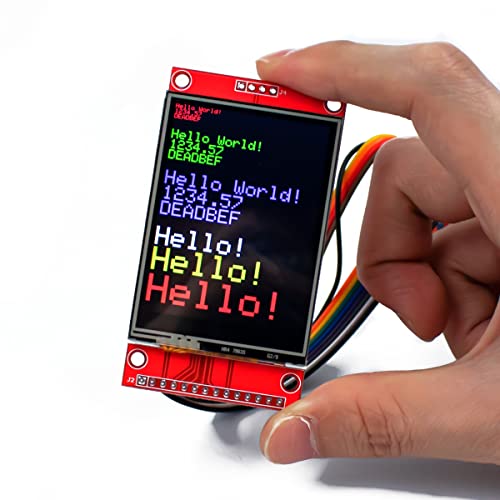 Hosyond 2.4 Inches TFT LCD Touch Screen Shield Display Module 320x240 SPI Serial ILI9341 with Touch Pen Compatible with Arduino R3/Mega2560 Development Board - Image 5