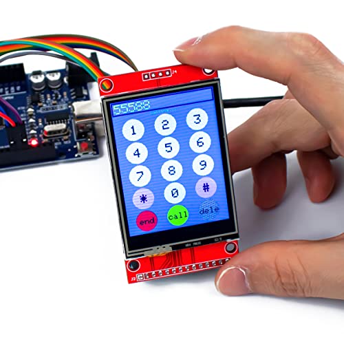 Hosyond 2.4 Inches TFT LCD Touch Screen Shield Display Module 320x240 SPI Serial ILI9341 with Touch Pen Compatible with Arduino R3/Mega2560 Development Board - Image 4