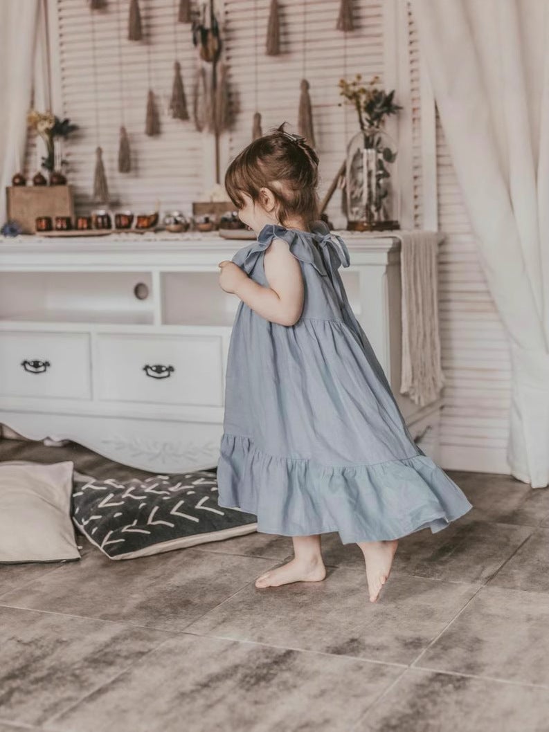 Girls' Skirt Spring Dress 2025 Princess Dress Large Children'S Summer Class A Beach Dress Fashion Dress Thin - Image 4