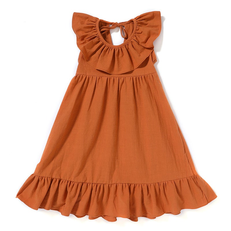 Girls' Skirt Spring Dress 2025 Princess Dress Large Children'S Summer Class A Beach Dress Fashion Dress Thin - Image 1