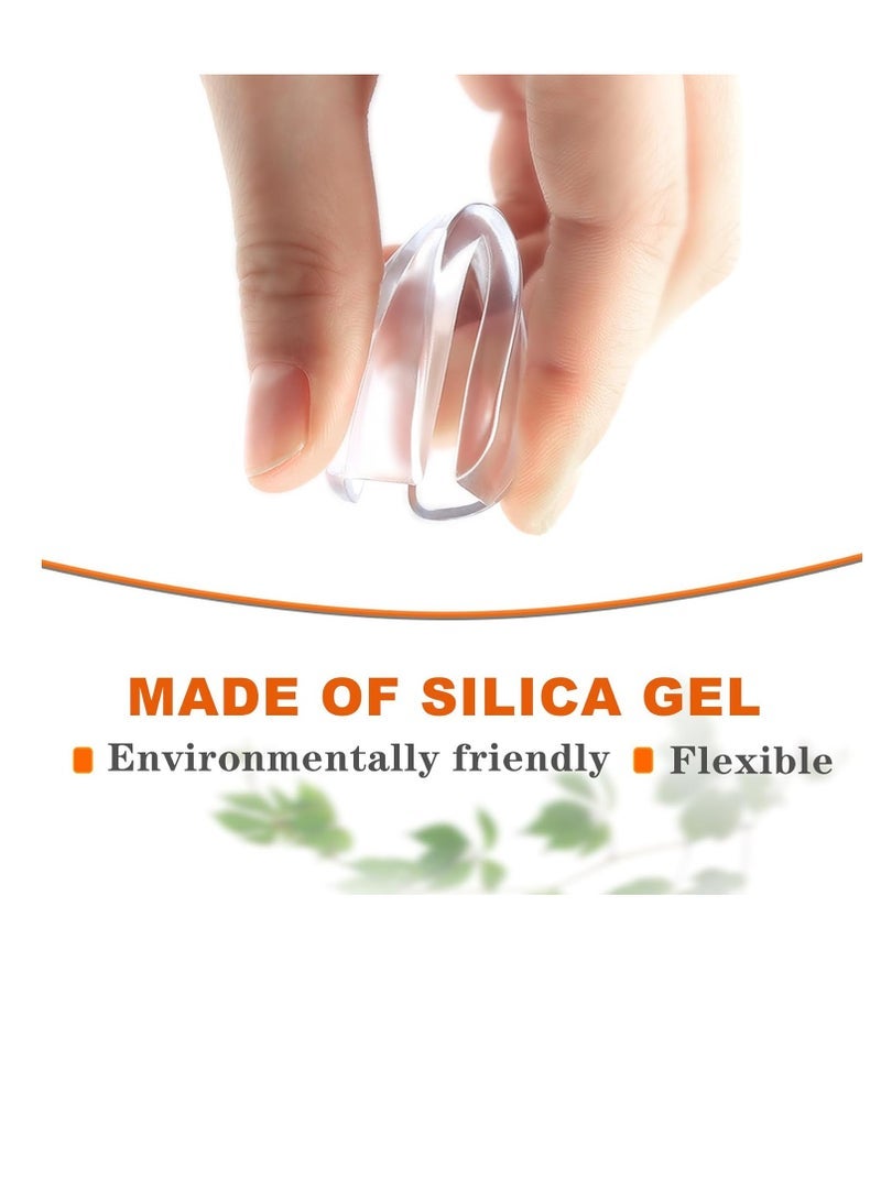 ECVV Corner Guards (12 Pack) Clear Protectors | High Resistant Adhesive Gel Best Baby Proof Stop Child Head Injuries Tables, Furniture & Sharp Corners Proofing (L-Shaped). - Image 1