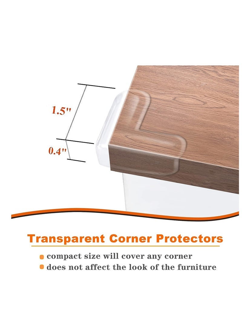 ECVV Corner Guards (12 Pack) Clear Protectors | High Resistant Adhesive Gel Best Baby Proof Stop Child Head Injuries Tables, Furniture & Sharp Corners Proofing (L-Shaped). - Image 4