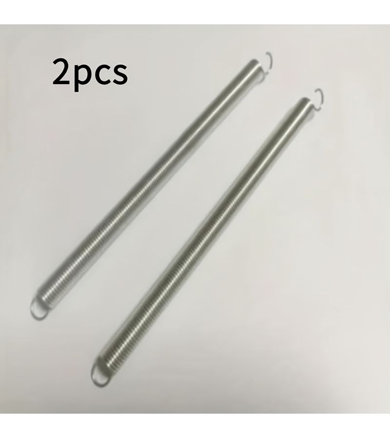 A Set Of Two 3/8 X 6 1/2 Inch Spring Steel Double Hook Extension Tension Springs - Image 1