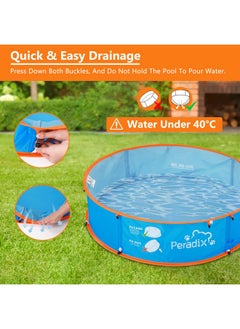 Peradix Peradix Baby Beach Tent, Paddling Pool for Kids & Pets Infant Ball Pit Tent, Toddler Wading Pool UV Sun Shelter Canopy with Mosquito Net, Portable Pop Up Tent Summer Beach Toys for Child  - Image 5