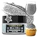 Dazzle Dust Edible Glitter Sprinkles for Cake Decorating Drinks Cookie Icing Dessert Decorations Sparkly Luster FoodGrade Vegan Gluten Free Kosher Bulk 10g Silver - Image 2