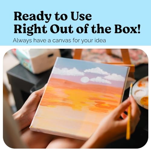 Chalkola 8x10 Canvas for Painting (15 Pack) - Small Canvases for Painting | 100% Cotton, Primed, Acid-Free Panels, Flat Blank 8 x 10 Canvas Board - Art Paint Supplies for Acrylic, Oil, Watercolor - Image 5