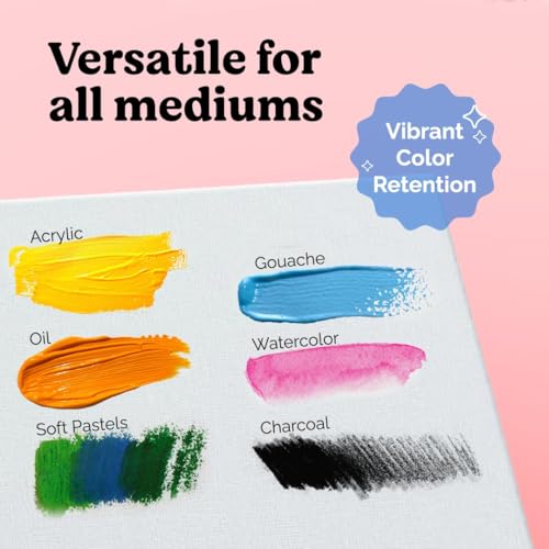 Chalkola 8x10 Canvas for Painting (15 Pack) - Small Canvases for Painting | 100% Cotton, Primed, Acid-Free Panels, Flat Blank 8 x 10 Canvas Board - Art Paint Supplies for Acrylic, Oil, Watercolor - Image 4