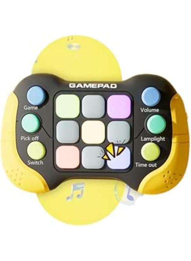 لعبة بوب إت الإلكترونية مع 4 أوضاع موسيقية 9.5 × 14.5 سم للأطفال - أسود وأصفر