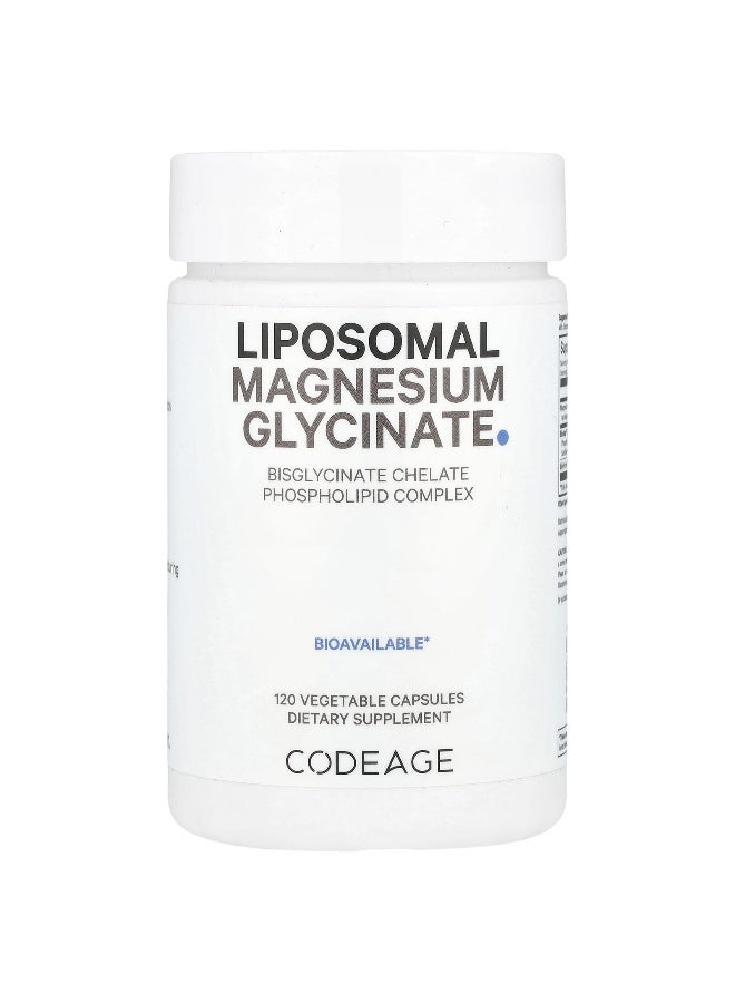 Codeage Codeage, Liposomal Magnesium Glycinate, 120 Vegetable Capsules  - Image 1