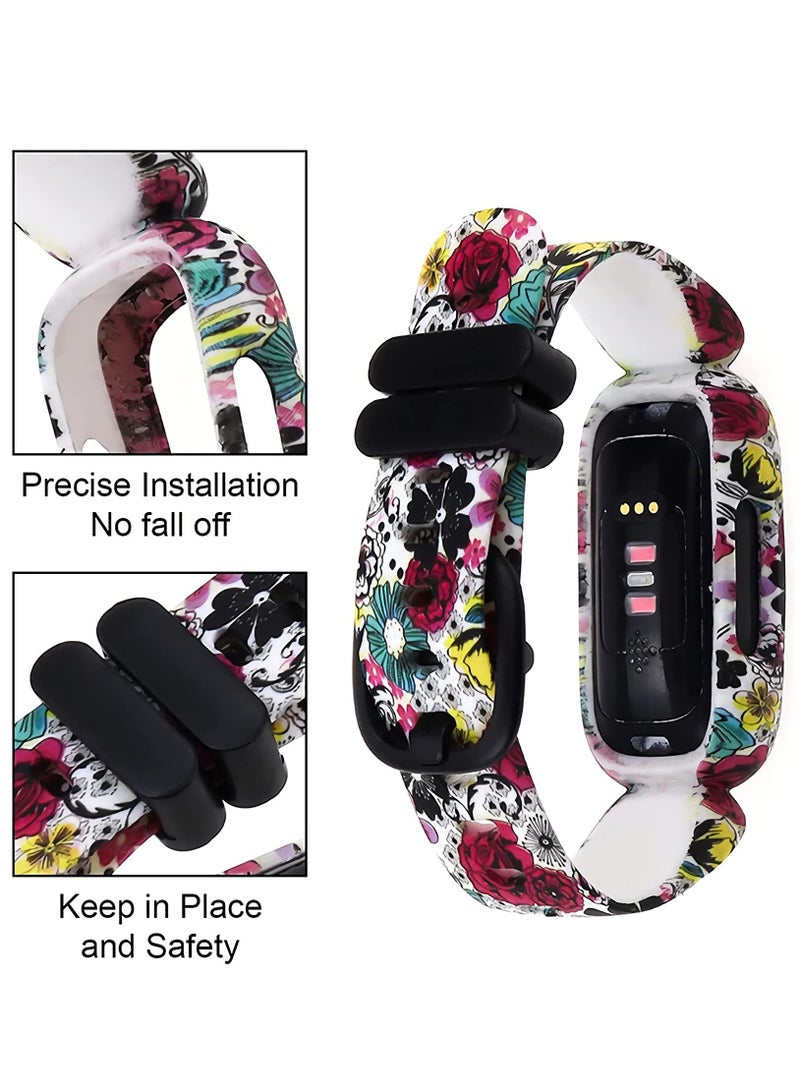 سيوسي Bands Compatible for Fitbit Ace 3 Straps for Kids Girls Boys- Colorful Skin-Friendly Waterproof Ace 3 Bands for Girls Watch Band Wrist Strap Bracelet Accessories For Kid Children(3 Pack)Bands Compatib - Image 4