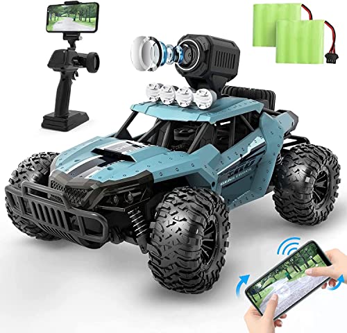 DEERC RC Cars DE36W Remote Control Car with 1080P HD FPV Camera, 1/16 Off-Road High Speed Monster Trucks for Kids Adults 60 Min Play - Image 1