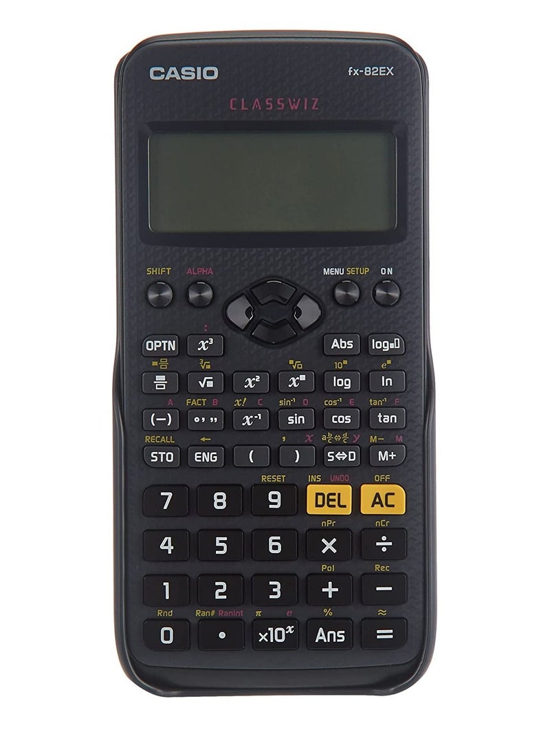 CASIO - Casio FX-82EX ClassWiz School And Graphic Scientific Calculator Black - Image 1