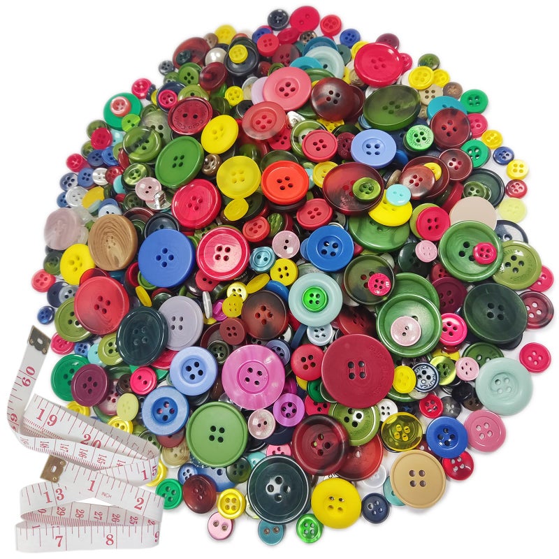 Kovolala 500750Pcs Mixed Style Resin Buttons Multiple Shapes Mixed Colors Hand Sewing Craft DIY Crafts Kids Handmade Button Painting DIY Handmade Decoration