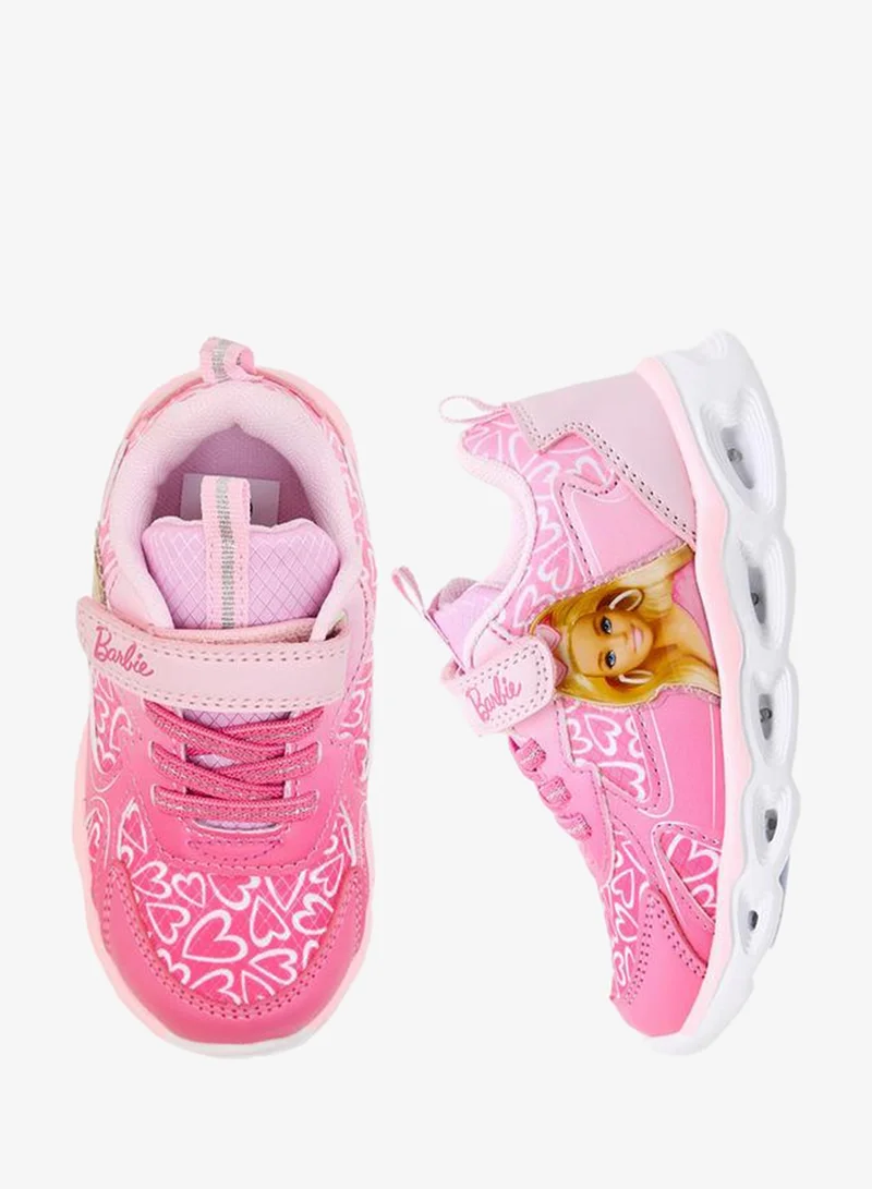 باربي Girls Hook & Loop Sneakers