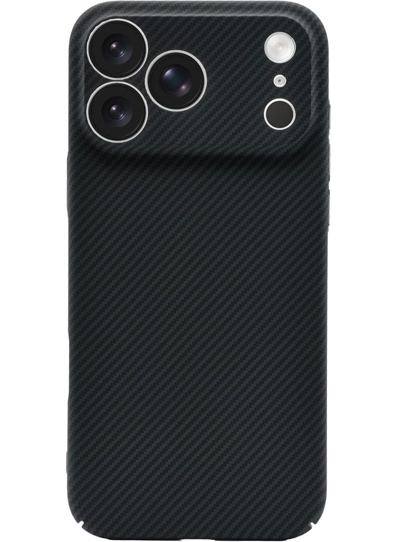 فوني Phoni 360 Case, [MagSafe Compatible] Ultra-Slim Thin Lightweight Cover, Matte Finish Carbon Fiber like Texture, Minimalist Caseless Feel for iPhone 17 Pro - Phantom Black - Image 5