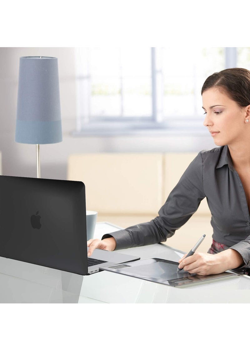 Case Compatible with New MacBook Pro 13 Inch M2 A2338 A2251 M1 A2289 A2159 A1989 A1706 2024 2023 2022-2017 with Touch Bar Plastic Hard Shell Case Cover (Matte Black) - Image 4