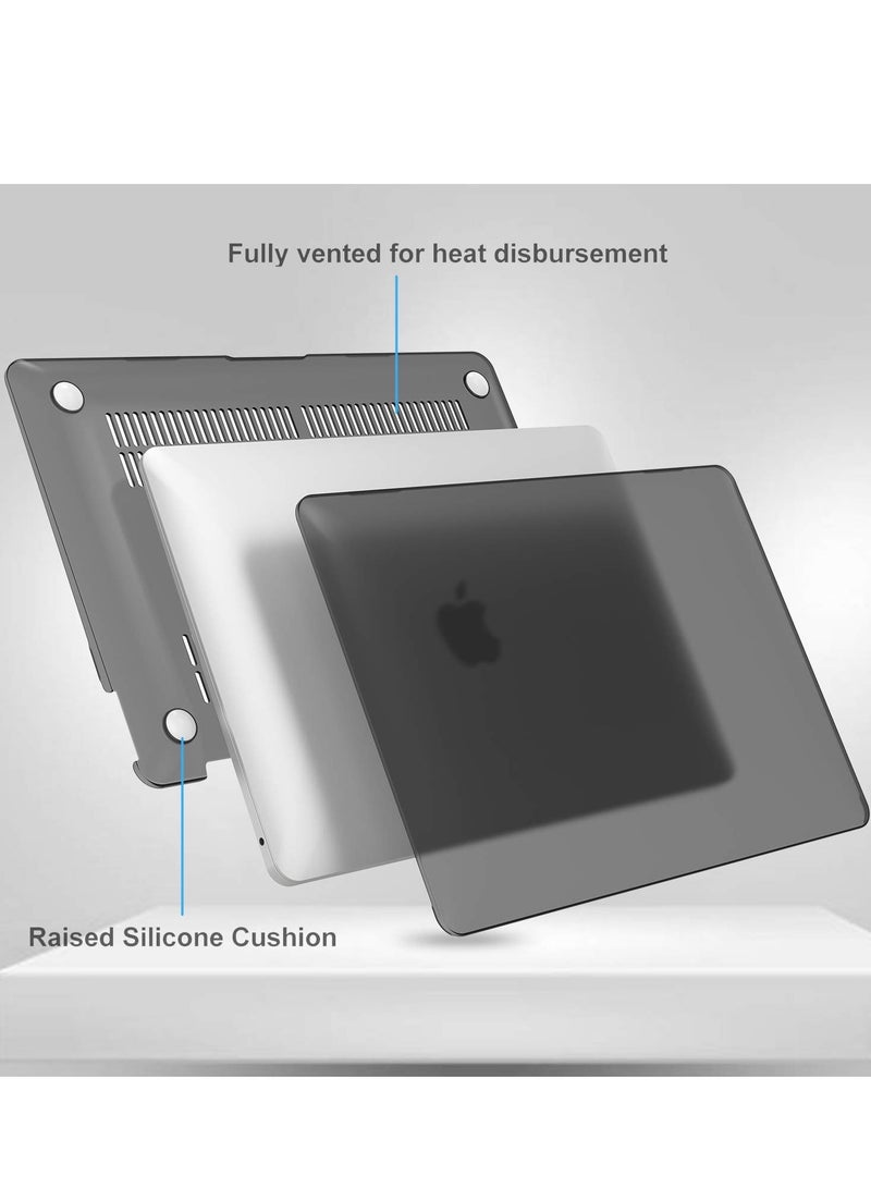 Case Compatible with New MacBook Pro 13 Inch M2 A2338 A2251 M1 A2289 A2159 A1989 A1706 2024 2023 2022-2017 with Touch Bar Plastic Hard Shell Case Cover (Matte Black) - Image 5