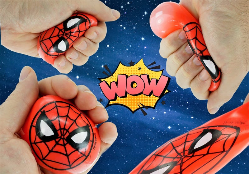 Ja-Ru JA-RU Marvel Avengers Splat Balls Sticky Balls & Stretchy Squishy Ball (1 Ball Assorted) Spiderman  Hulk  Iron Man & Captain America. Stress Toy Balls for Kids Fidget Toys.6804-1 - Image 4
