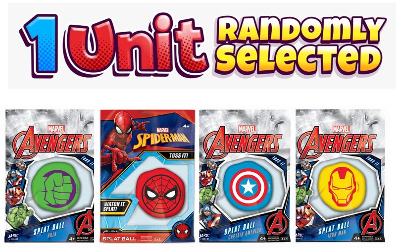 Ja-Ru JA-RU Marvel Avengers Splat Balls Sticky Balls & Stretchy Squishy Ball (1 Ball Assorted) Spiderman  Hulk  Iron Man & Captain America. Stress Toy Balls for Kids Fidget Toys.6804-1 - Image 2