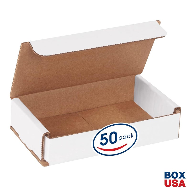 BOX USA BM531 5"L x 3"W x 1"H، أبيض (عبوة من 50) - Image 2