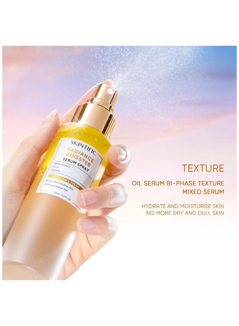 SKINTIFIC Radiance Booster Serum Spray containing essence and oil make the skin glossy hydration 100ml - Image 4
