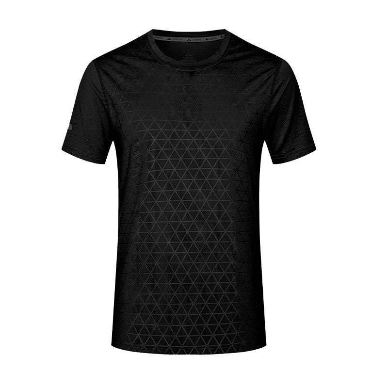 Loose Breathable Sweat-Absorbent T-Shirt Men'S And Women'S Running With Short Sleeve Printed Quick-Drying Fitness Top - Image 1