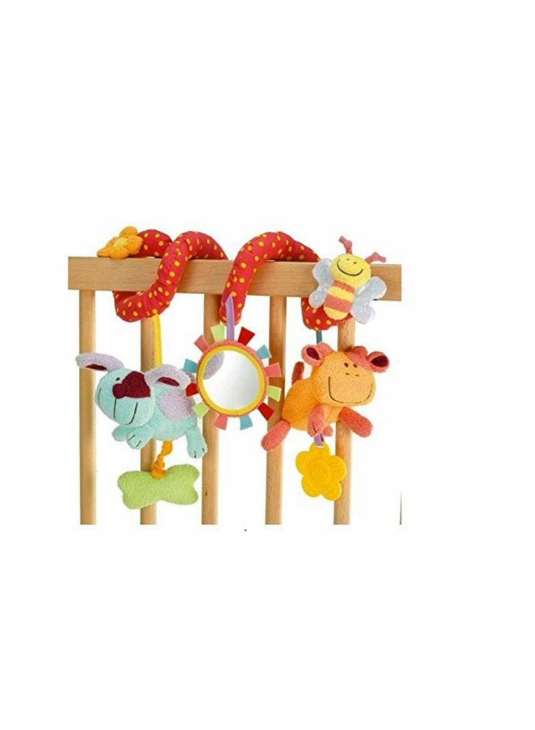 KASTWAVE Activity Spiral Baby Pram Toy, Soft Baby Sensory Toy Gifts Ideal for Prams and Pushchairs Suitable from Newborn 0 to 6 Months Boys and Girls Hanging Toys Stroller Toy Car Seat Bed Hanging Toys - Image 1