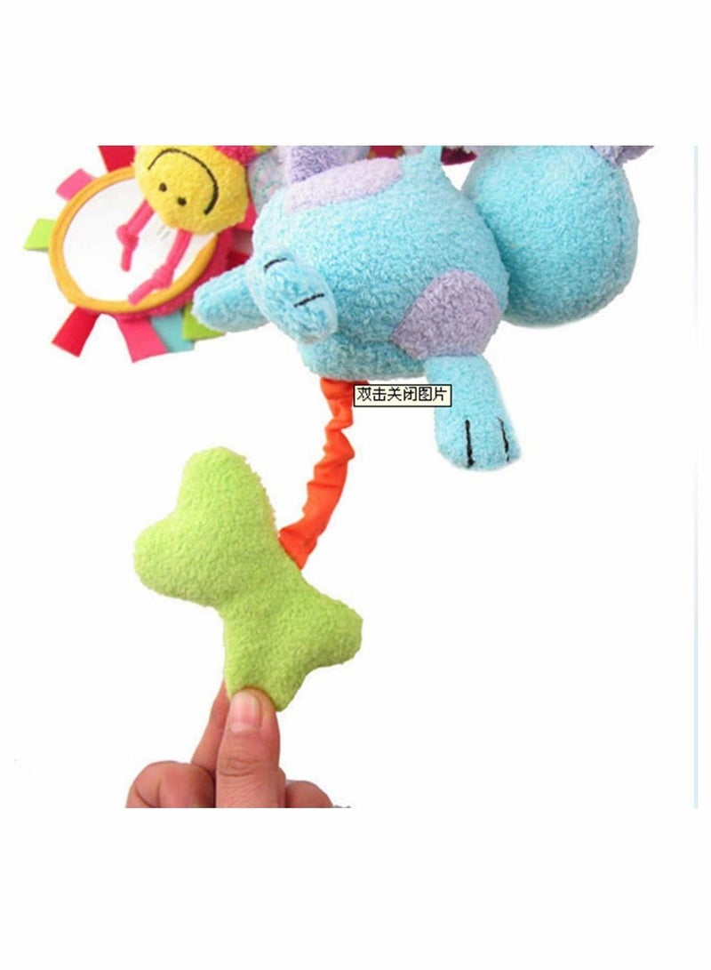 KASTWAVE Activity Spiral Baby Pram Toy, Soft Baby Sensory Toy Gifts Ideal for Prams and Pushchairs Suitable from Newborn 0 to 6 Months Boys and Girls Hanging Toys Stroller Toy Car Seat Bed Hanging Toys - Image 5