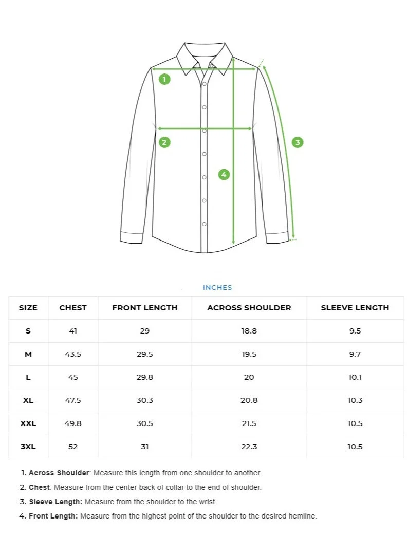 THE BEAR HOUSE  Men's Cotton Shirt | Casual & Formal Long | Classic Button-Down, Office & Everyday Wear, Comfortable & Breathable Fabric for Men | Best Price UAE