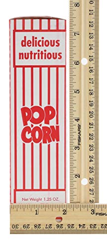 Snappy 3-E Red and White Close Top Popcorn Boxes, 1.25 Oz, 100 Count - Image 5