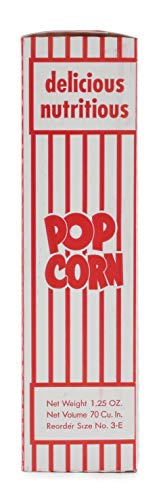 Snappy 3-E Red and White Close Top Popcorn Boxes, 1.25 Oz, 100 Count - Image 3