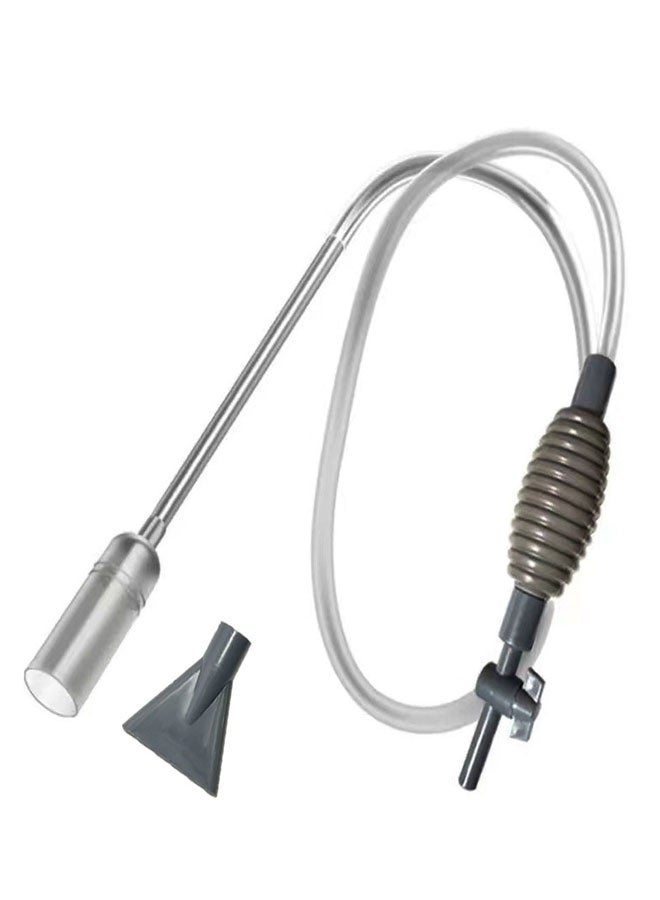 HOOTO 1.7-meter manual vacuum water exchanger, used for changing water in fish tanks and cleaning gravel and sand (with duckbill) - Image 1