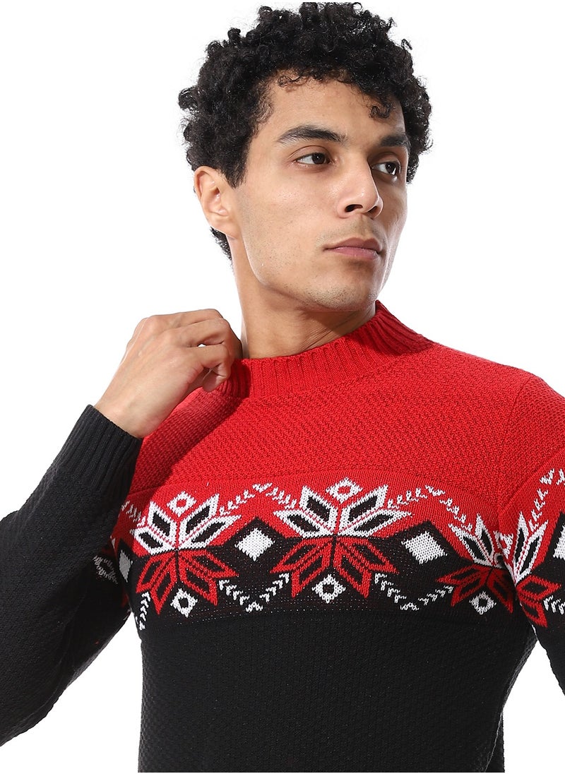 Caesar - Wool Men Pullover With Multi Design - Image 1