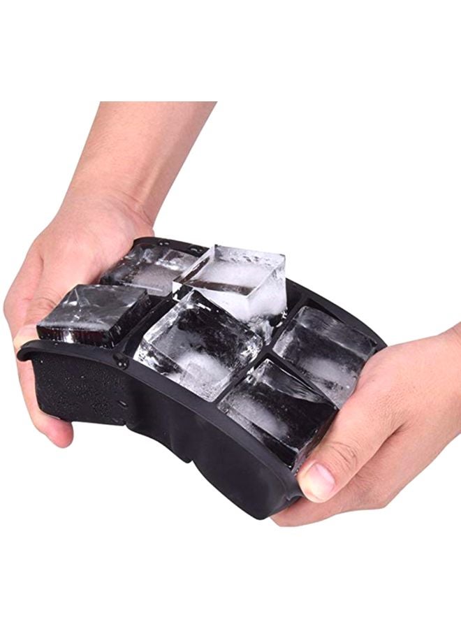 Loquat 6-Grid Ice Cube Tray Black/White 16x5x11.5cm - Image 3