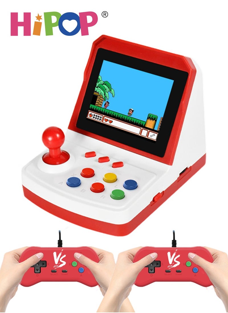 HIPOP Video Game Console with Dual Gamepads,3.5-inch HD Screen Retro Arcade Games,Connected TV,Built-in Classic Free Games,Handheld Game Console for Kids  - Image 1