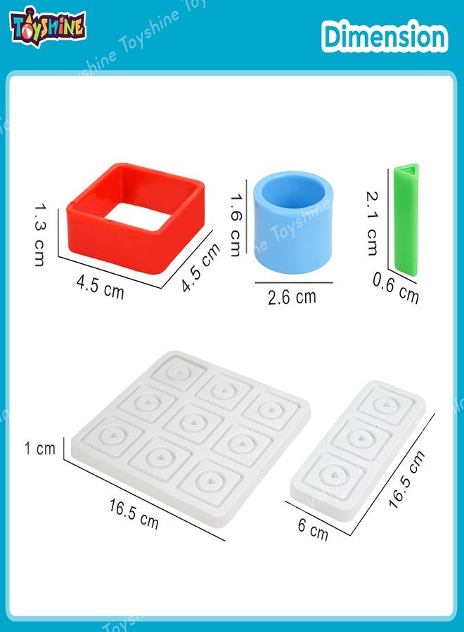 Toyshine Trio Me Brain Teaser Strategy & War Game Parent-Child Interaction Puzzle Game Board Toy Shape Game That Challenges to Strategically Pace for Kids 5+ - Image 4