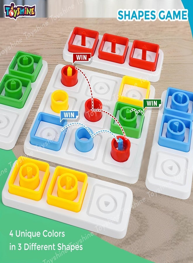 Toyshine Trio Me Brain Teaser Strategy & War Game Parent-Child Interaction Puzzle Game Board Toy Shape Game That Challenges to Strategically Pace for Kids 5+ - Image 2