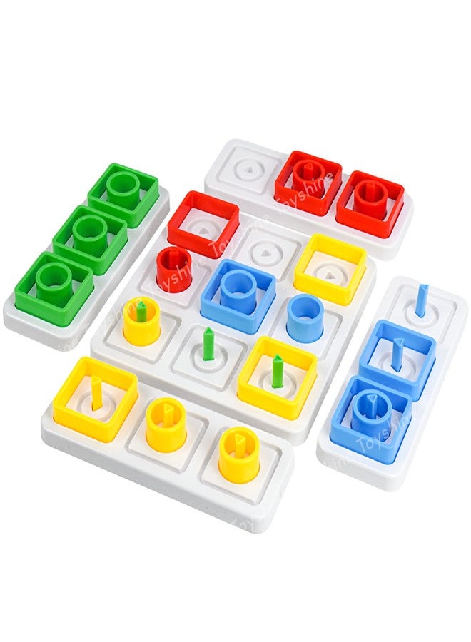 Toyshine Trio Me Brain Teaser Strategy & War Game Parent-Child Interaction Puzzle Game Board Toy Shape Game That Challenges to Strategically Pace for Kids 5+ - Image 1