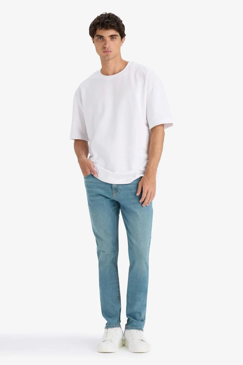 ديفاكتو Pedro Slim Fit Super Skinny Hem Jeans