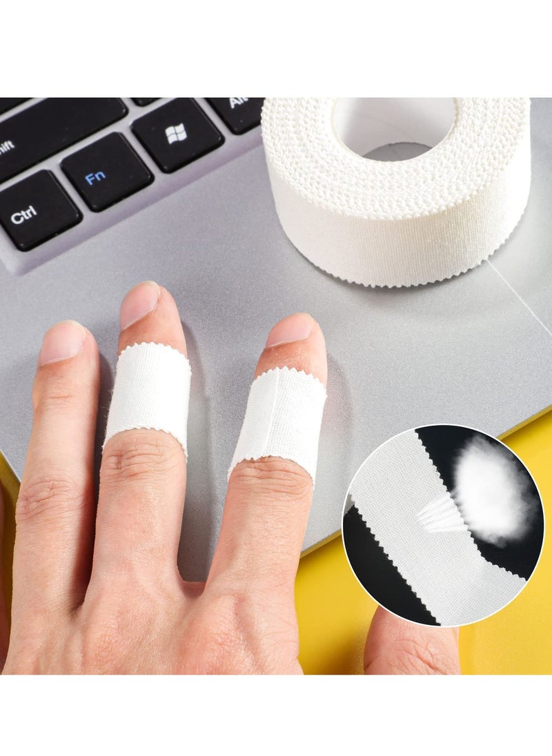 3-Roll Zinc Oxide Tape, Breathable Wrist Finger Strapping Tape Cohesive Bandage Flexible- 2.5cm X 10m