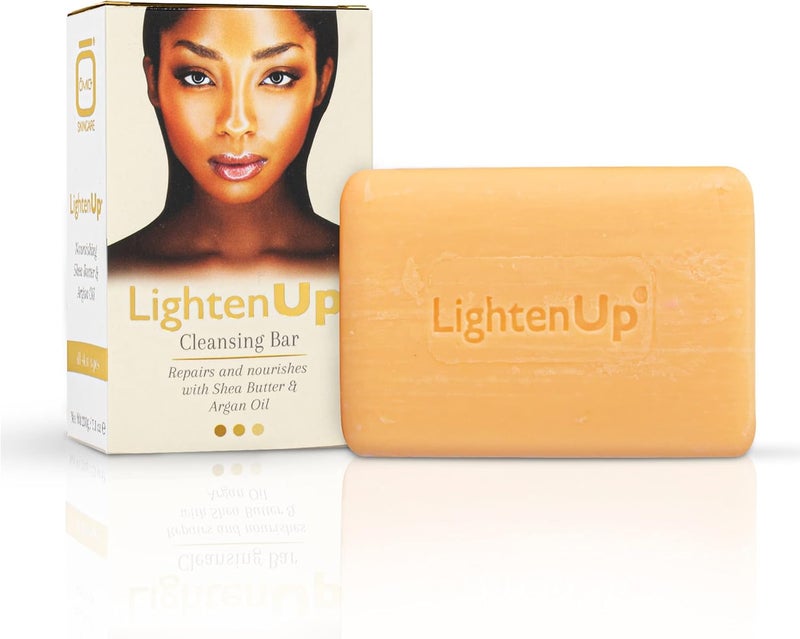 LightenUp AntiAging Cleansing Bar Soap 200g Antioxidant Properties with Shea Butter and Argan Oil